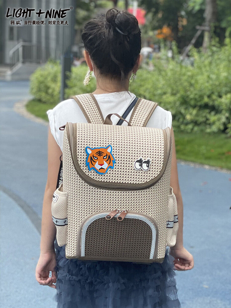 Student Backpack Light Brown