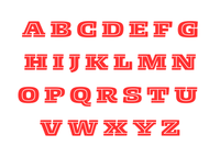 Nimix Alphabets Red