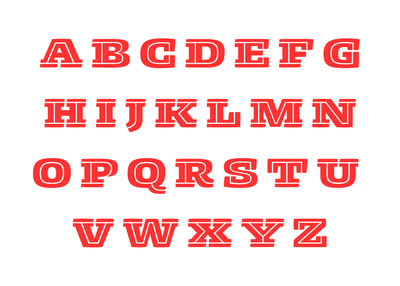 Nimix Alphabets Red